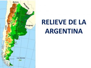 Relieve de Argentina
